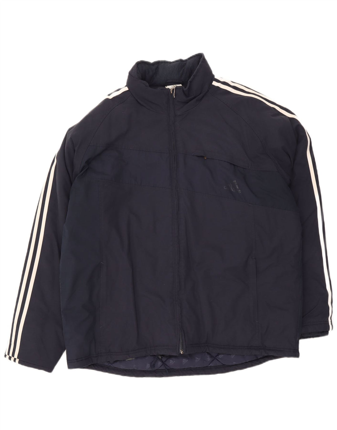 Adidas Veste rembourrée pour homme UK 42 XL Bleu marine Polyester