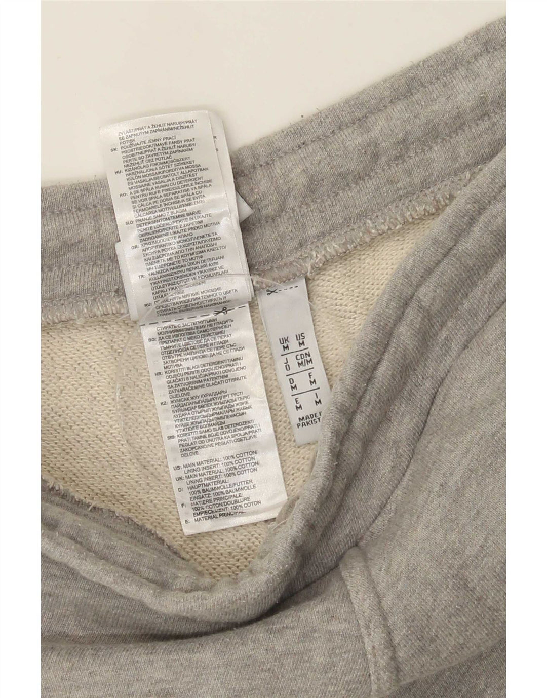 Adidas Short de Sport Homme Gris Moyen Coton
