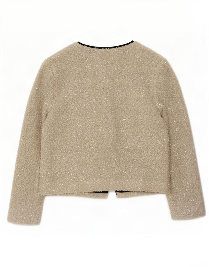 Marks & Spencer Veste blazer surdimensionnée pour femme UK 10 Small Blanc cassé