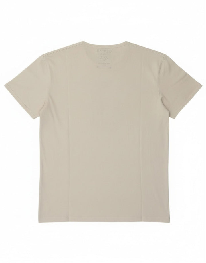 Guess T-Shirt Graphique Femme EU 38 Blanc Moyen Coton Classique