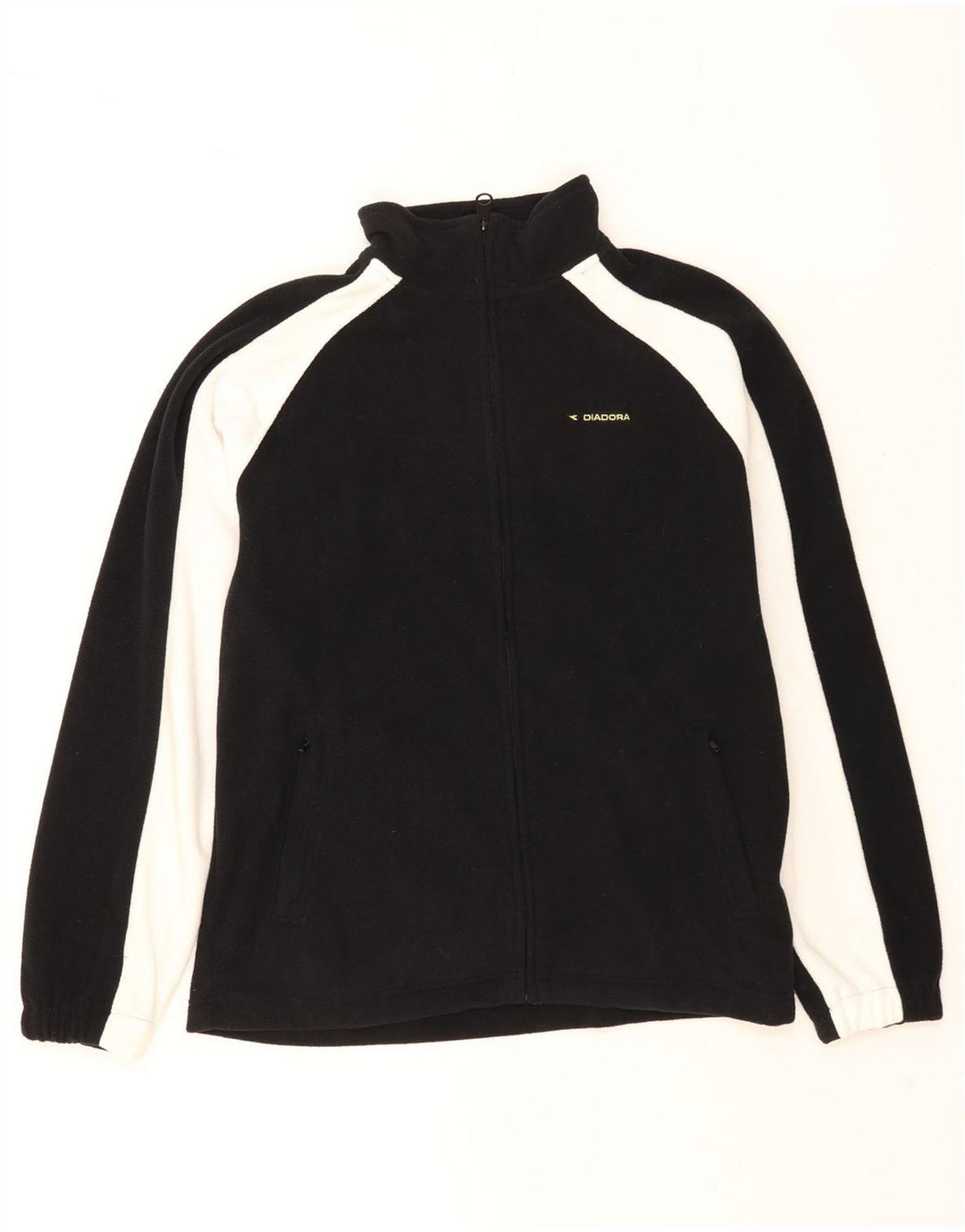 Diadora Veste Polaire Homme UK 40 Large Noir Colorblock Polyester