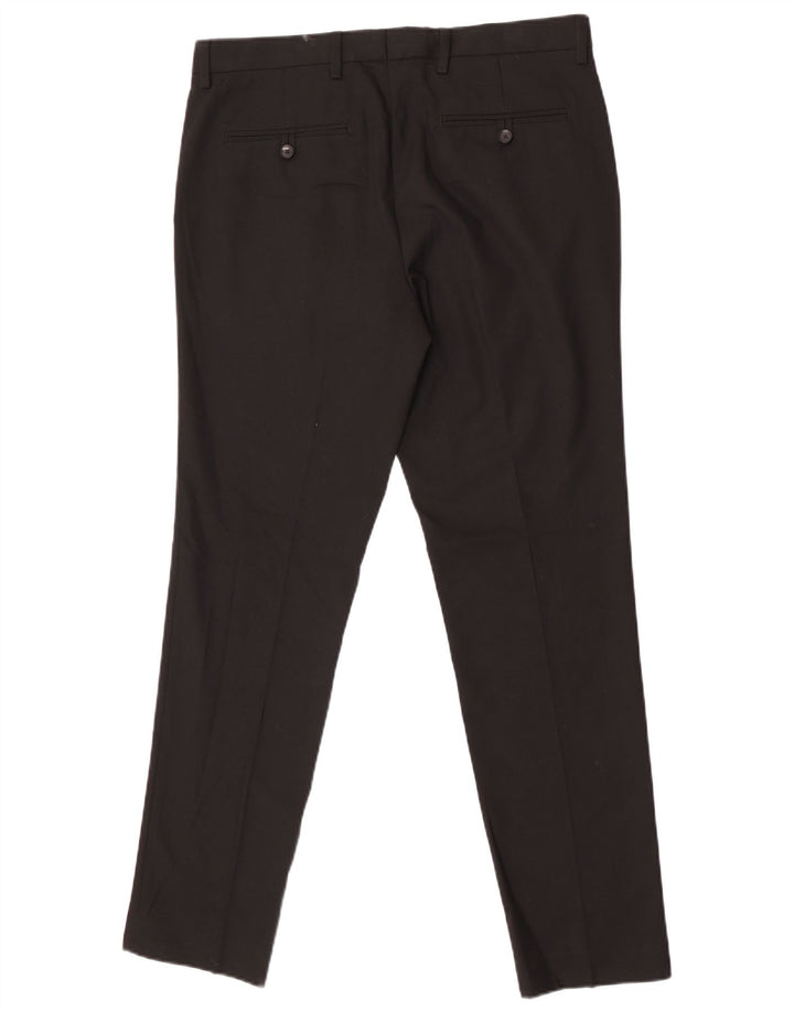 Marks & Spencer Pantalon de costume skinny pour homme W34 L31 Noir Polyester