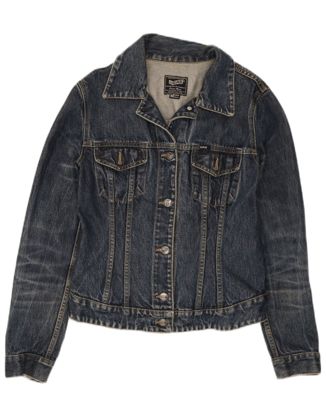 Veste en jean femme Gas UK 12 coton bleu marine moyen