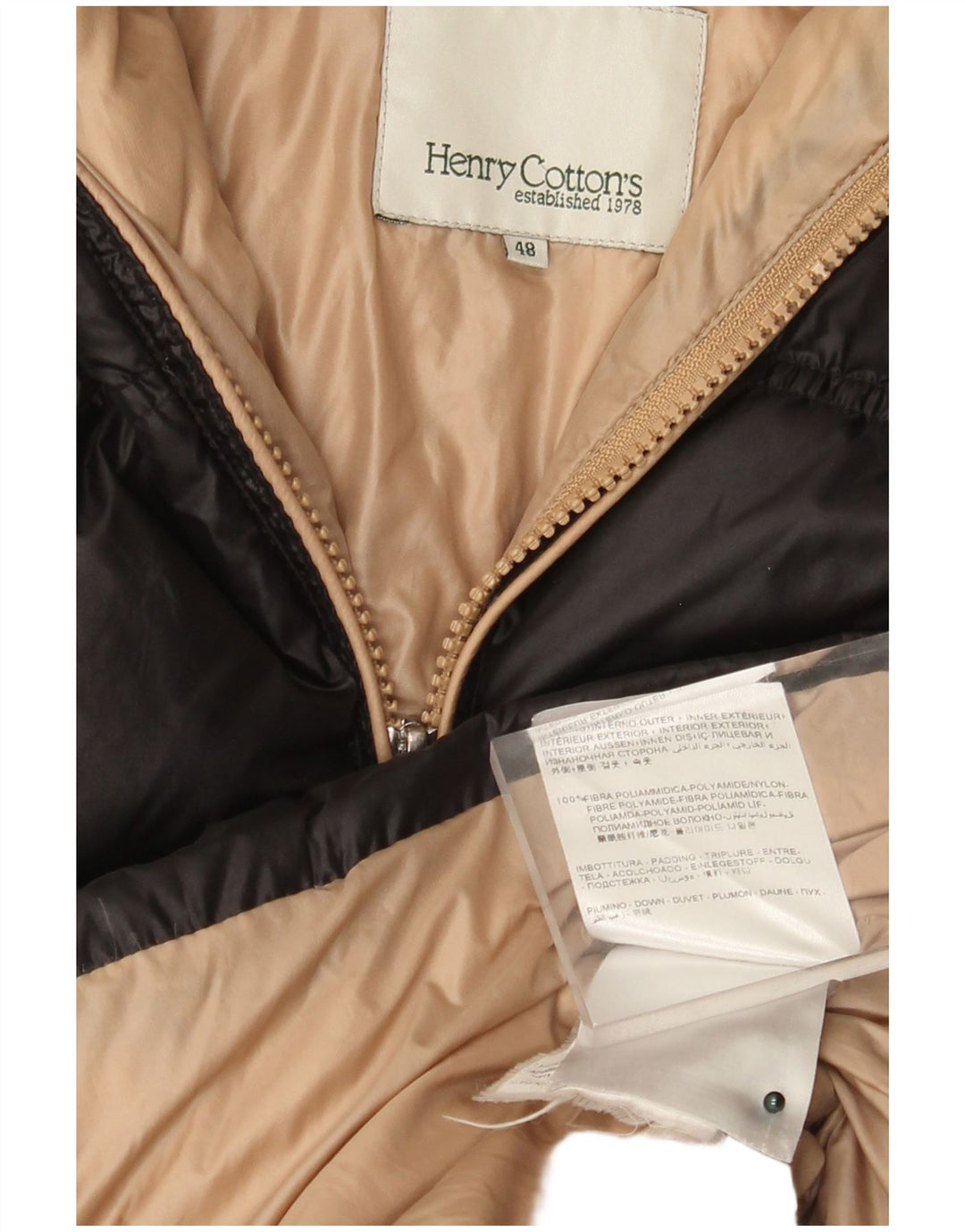 Henry Cottons Manteau matelassé à capuche pour femme IT 48 XL Noir Polyamide