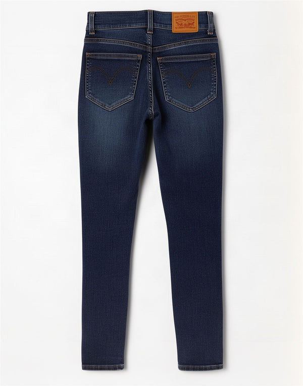 Levi's Jean Skinny Taille Haute Rétro Femme W27 L28 Bleu Coton