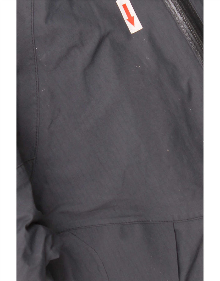 Fat Face Veste coupe-vent à capuche pour femme UK 8 Small Bleu marine Polyester