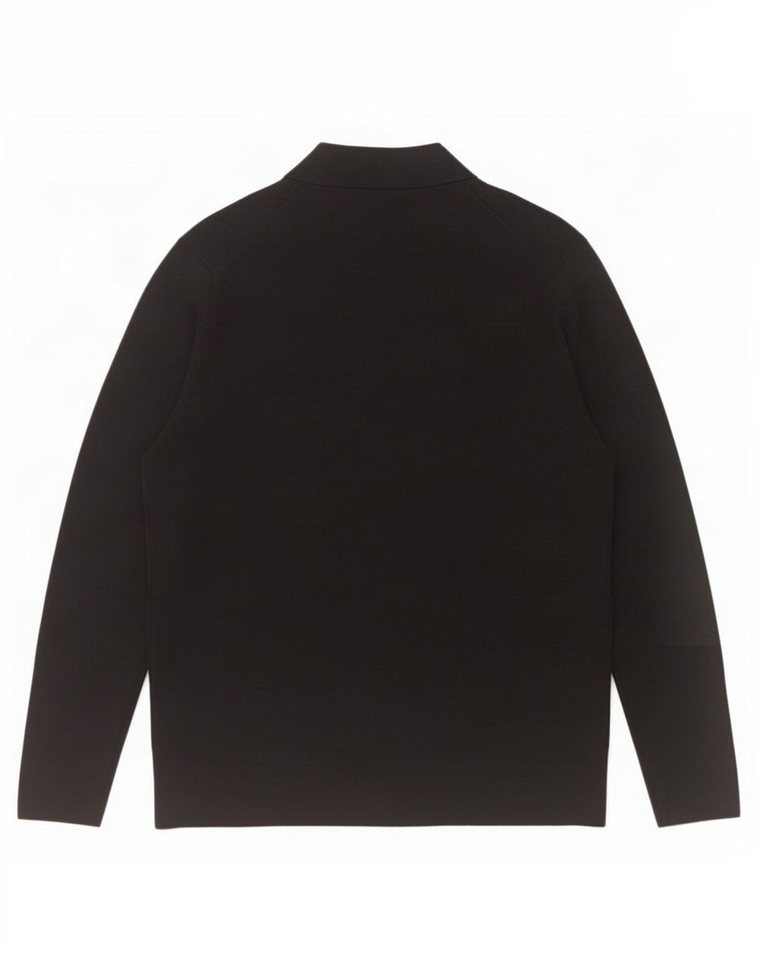 Cos Pull Cardigan Homme Grande Laine Noire