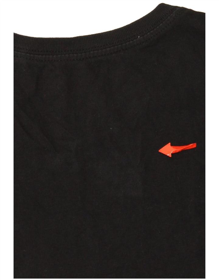 Nike T-shirt graphique pour homme en coton noir Taille S