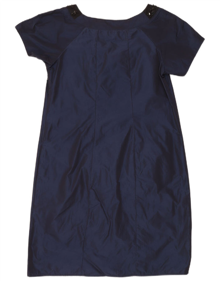 FIORELLA RUBINO Robe droite pour femme UK 14 Large Bleu Marine Polyester