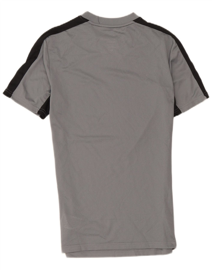 Nike Hommes Dri Fit Slim Fit T-Shirt Haut Petit Gris Colorblock Polyester