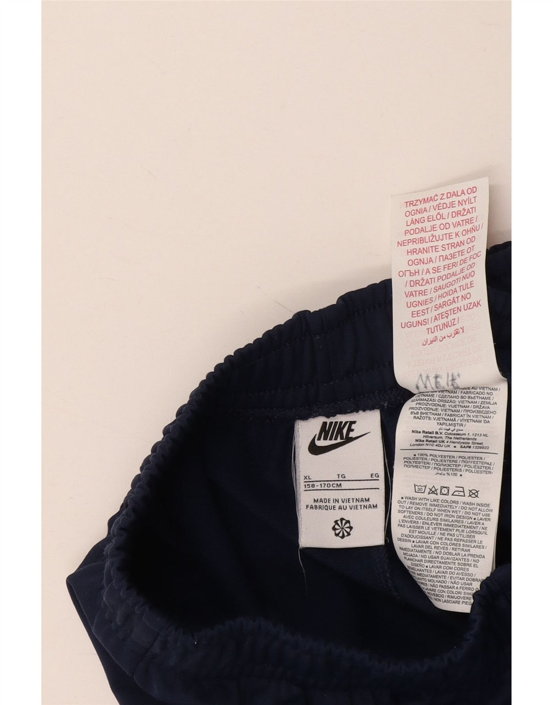 NIKE Pantalon de survêtement garçon Joggers 13-14 ans XL Bleu marine Polyester