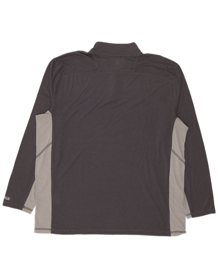 Carhartt Haut de survêtement à col zippé pour homme XL Gris Colorblock