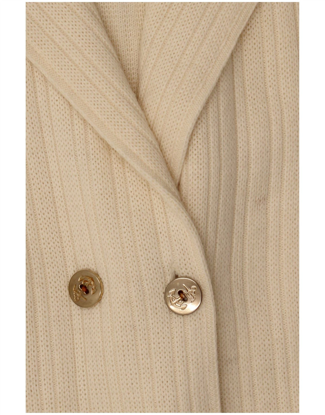 CAGI Cardigan surdimensionné à double boutonnage pour femme IT 34 2XS Blanc cassé