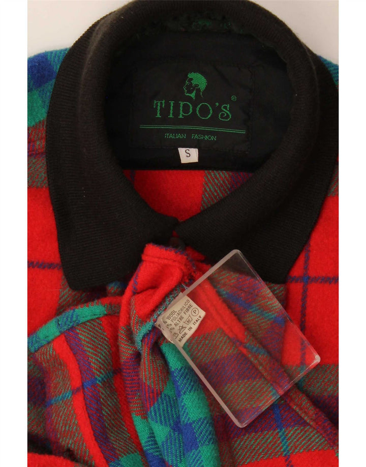 Tipo' S Chemise Flanelle Homme Petit Carreau Rouge Laine