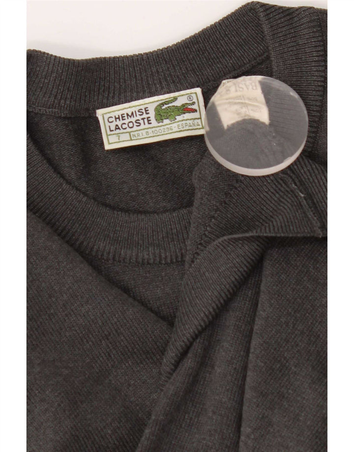 Lacoste Pull col rond homme XL laine gris