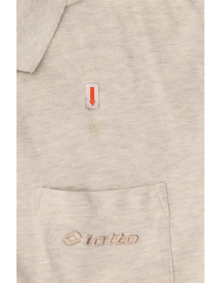 LOTTO Chemisier à manches courtes pour femme UK 20 2XL Gris Coton