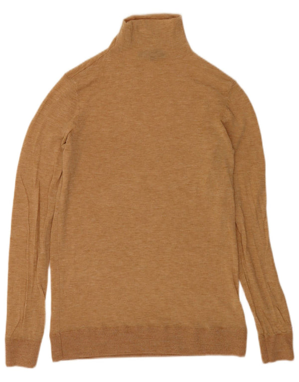 Tommy Hilfiger Pull à col roulé pour femme UK 12 Beige moyen moucheté