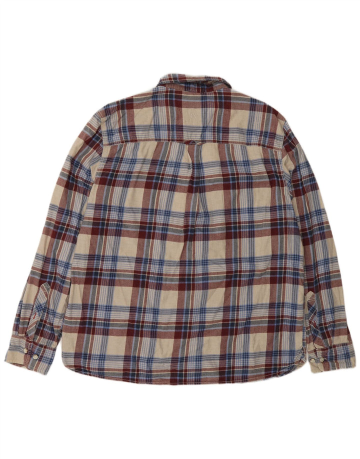 Fat Face Chemise Flanelle Homme XL Coton à Carreaux Multicolore