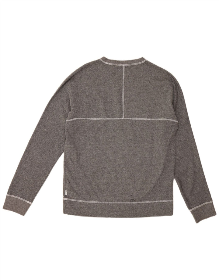 Converse Sweat-Shirt Graphique Homme Gris Moyen Coton