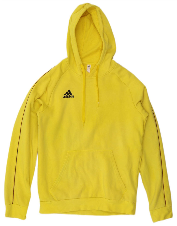 Adidas Pull à capuche pour homme en coton jaune moyen