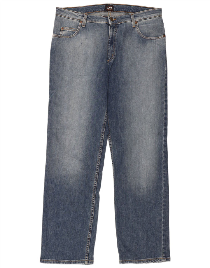 Lee Jean Droit Brooklyn Homme W36 L32 Bleu Coton