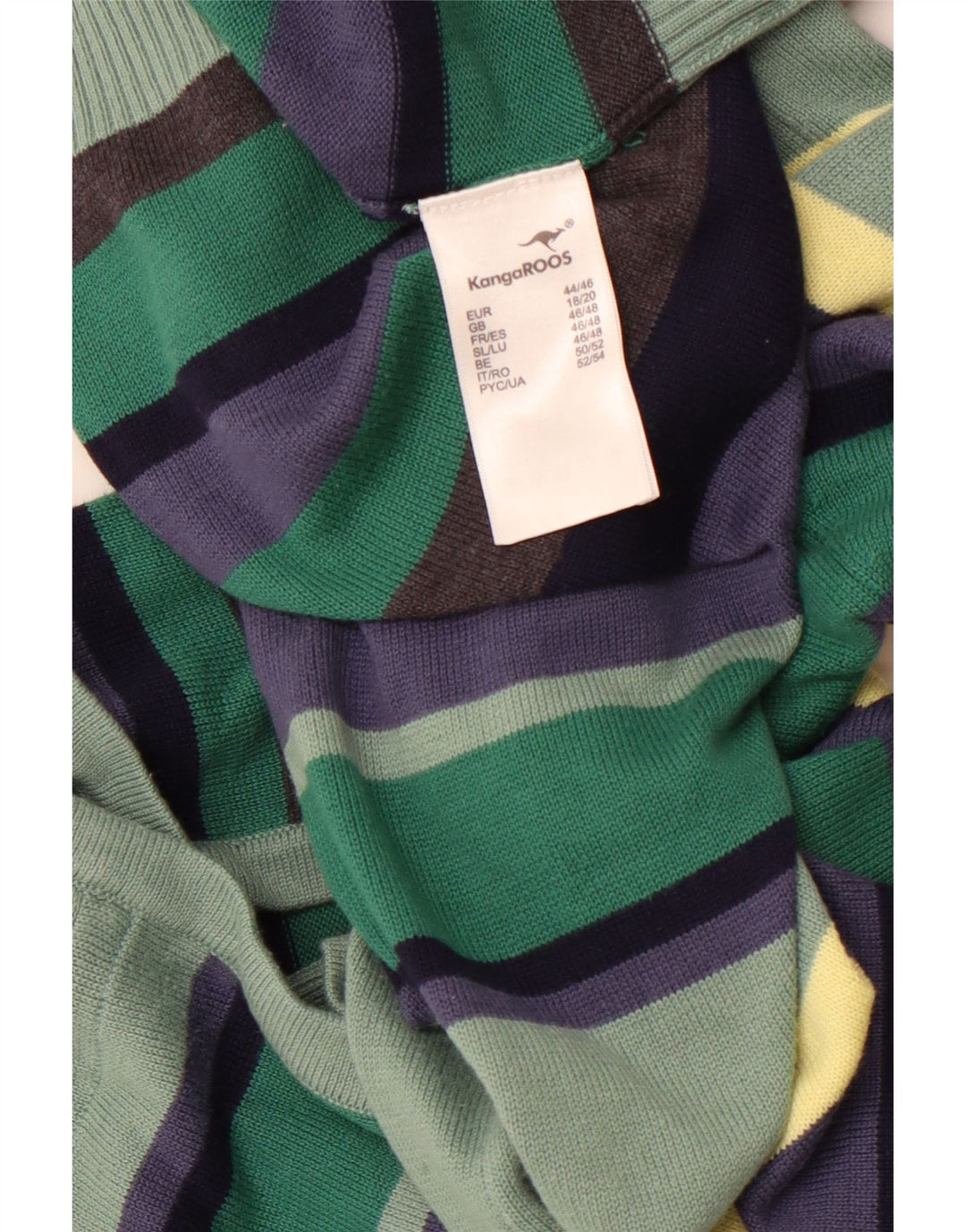 KANGAROOS Pull Cardigan à Capuche Femme UK 18/20 XL Rayé Multicolore