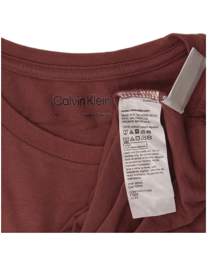 Calvin Klein T-Shirt Homme Coton Marron Moyen