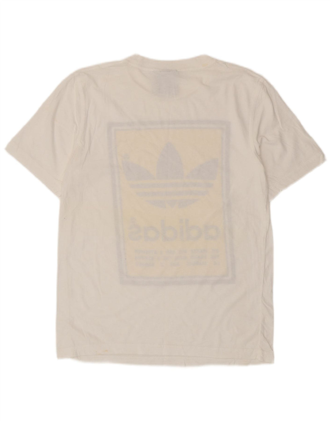 Adidas T-shirt graphique pour hommes, petit, blanc