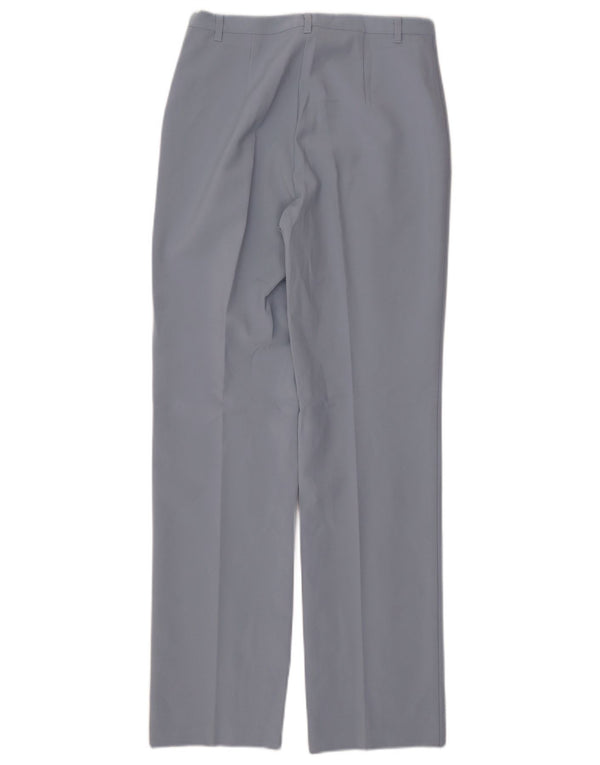 Benetton Pantalon décontracté taille haute pour femme IT 44 Medium W28 L31 Bleu