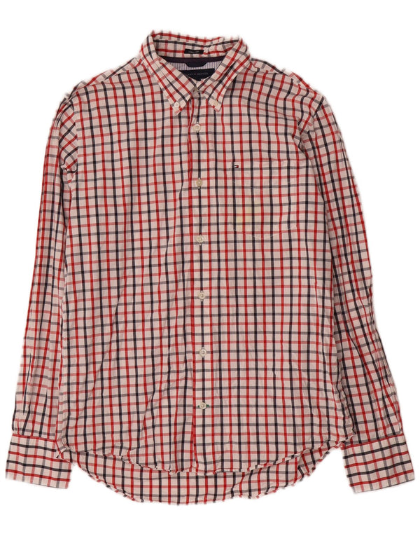 Tommy Hilfiger Chemise Slim Fit Homme Coton à Carreaux Multicolore Moyen