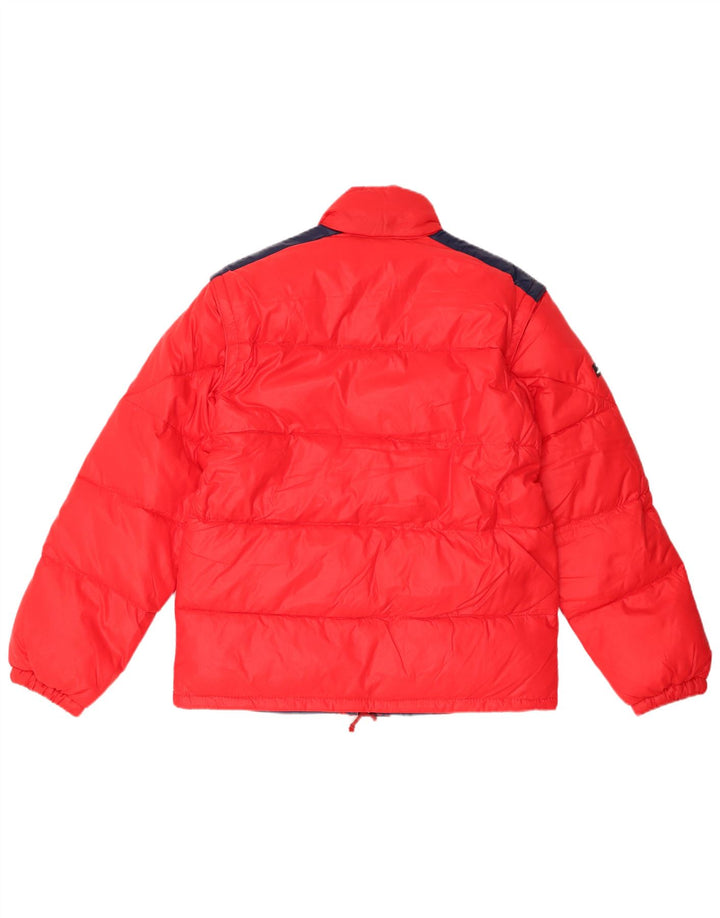 Veste matelassée homme vintage IT 44 XS Rouge Colourblock Polyamide