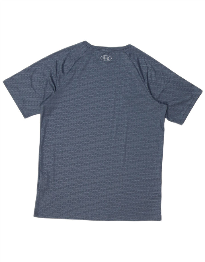 Under Armour T-Shirt Garçon 13-14 ans XL Gris Géométrique Polyester