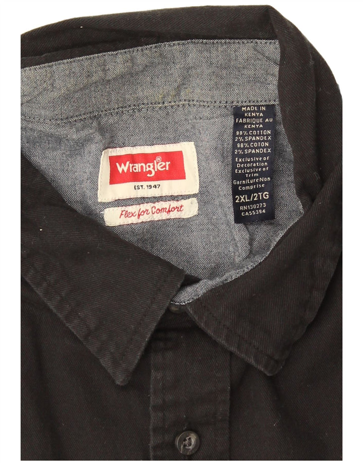 Wrangler Chemise Homme 2XL Coton Noir