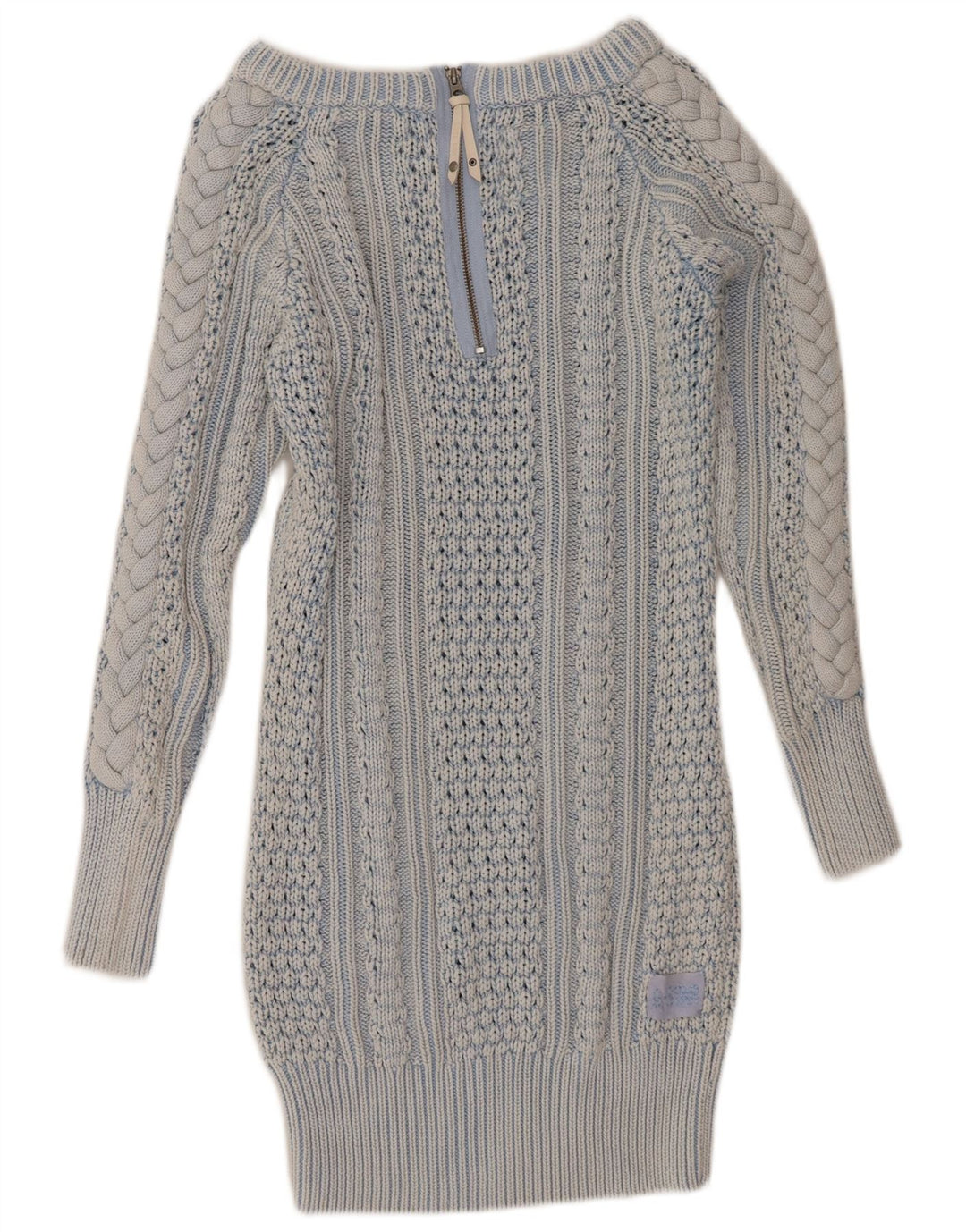 G-Star Robe pull surdimensionnée pour femme UK 10 Small Bleu Coton