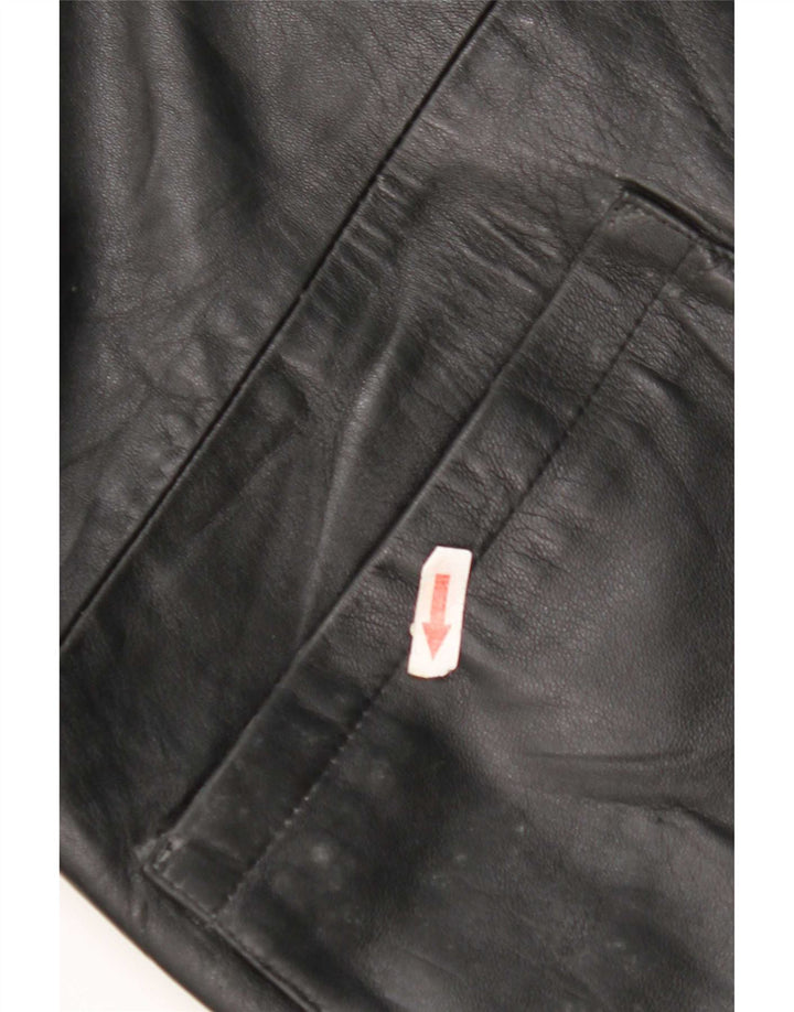 veste en cuir homme vintage IT 52 XL Noir