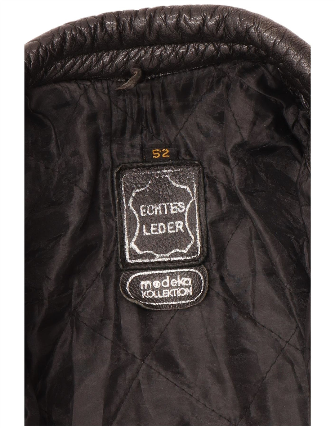 Modeka Veste de motard en cuir pour homme UK 38 Cuir noir moyen