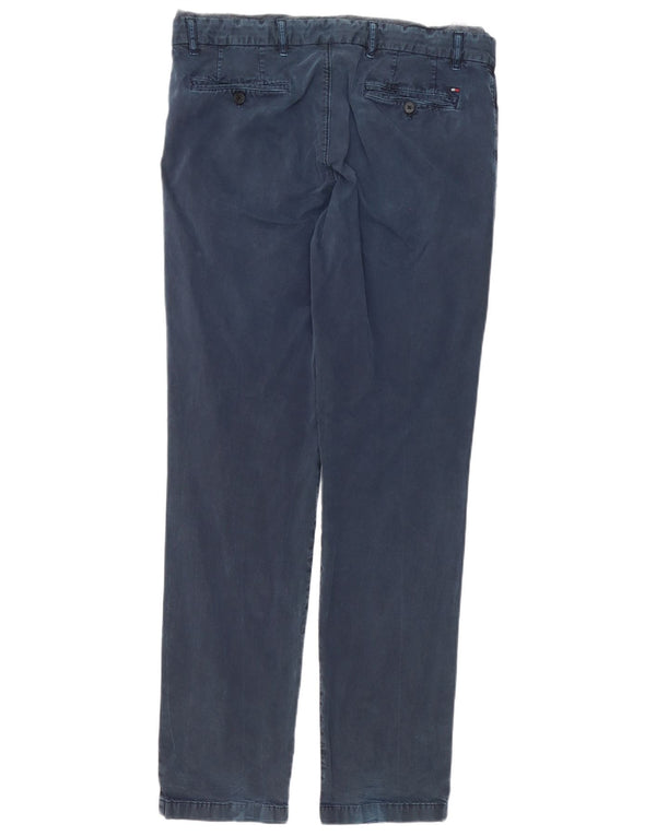 Tommy Hilfiger Pantalon Chino Slim Fit Homme W36 L34 Bleu Coton
