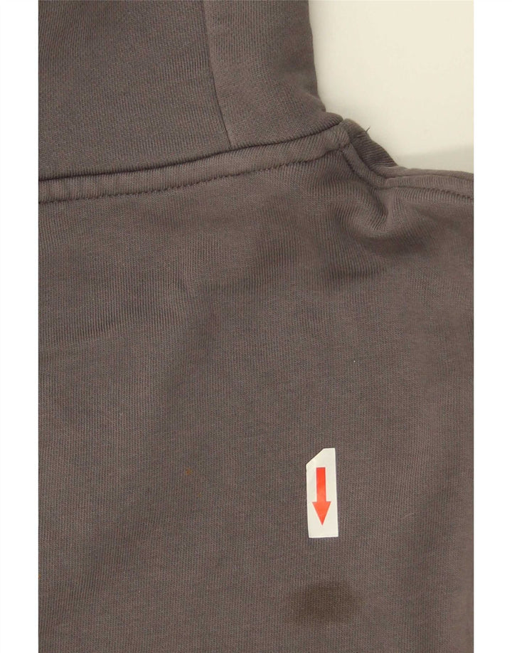 Zara Pull À Capuche Homme Gris Moyen Coton