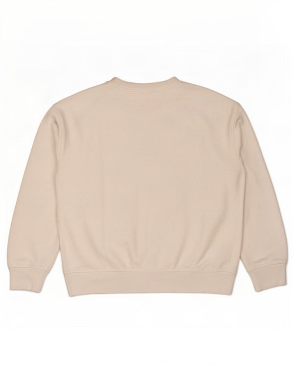 Levi's Sweat-shirt surdimensionné graphique pour femme UK 10 Petit coton blanc
