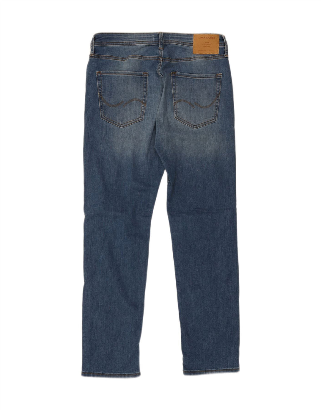 JACK & JONES Jean Droit Homme W31 L32 Bleu Coton