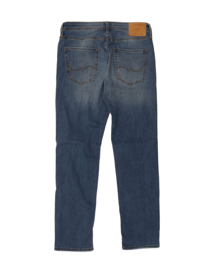 JACK & JONES Jean Droit Homme W31 L32 Bleu Coton