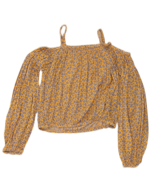 Marks & Spencer Haut court à épaules dénudées pour fille 12-13 ans Orange Floral