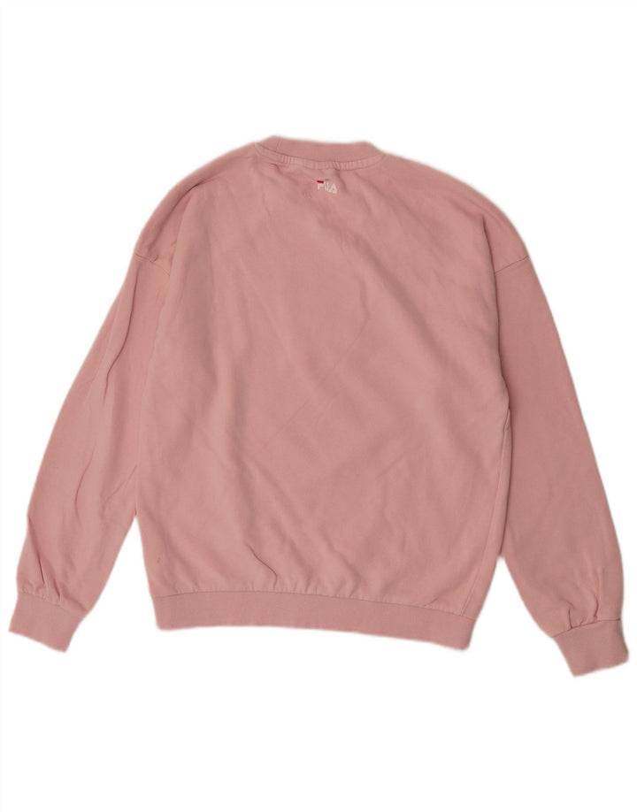 Fila Sweat-shirt graphique pour femme UK 14 Coton rose moyen