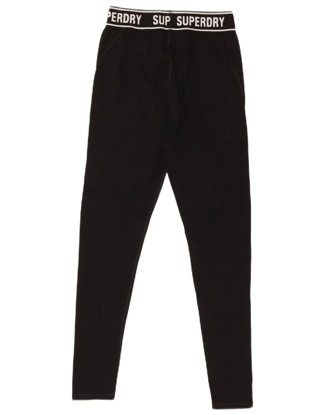 SUPERDRY Leggings graphiques pour femmes UK 8 Small Noir Coton