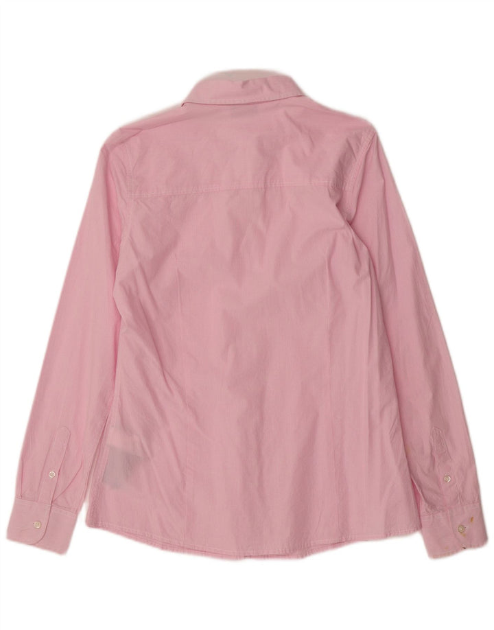 KAPPA Chemise Femme UK 10 Petit Carreau Rose Coton