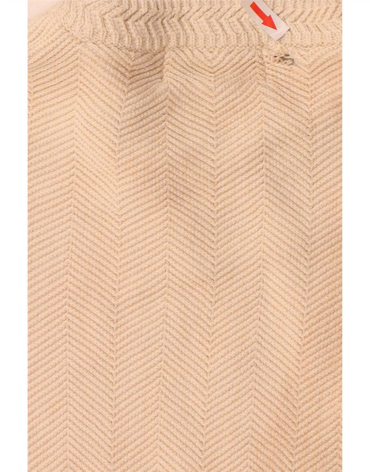 Chaps Pull col rond homme XL en coton à chevrons beige