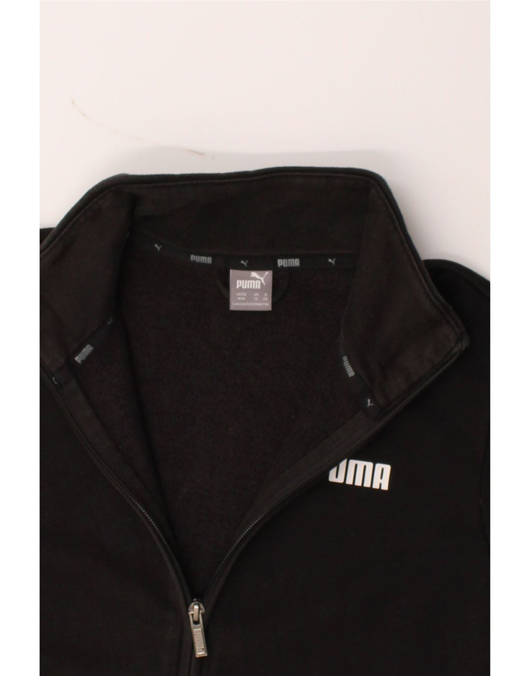 PUMA Womens Tracksuit Top Jacket UK 12 Medium Black Cotton Vintage Puma and Second-Hand Puma from Messina Hembry 