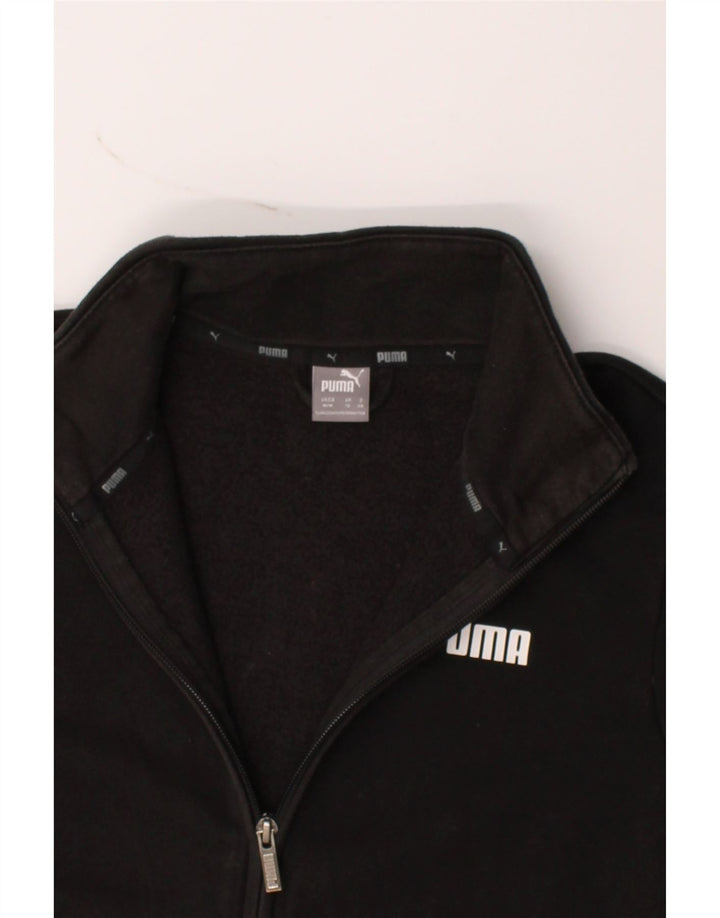PUMA Womens Tracksuit Top Jacket UK 12 Medium Black Cotton Vintage Puma and Second-Hand Puma from Messina Hembry 