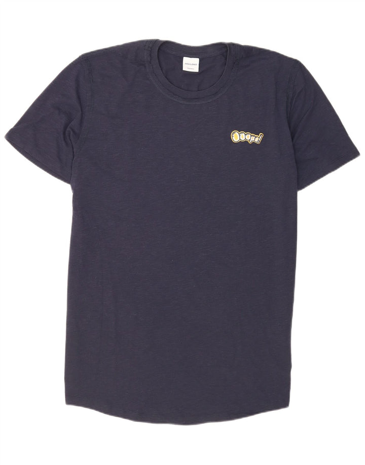 Jack & Jones T-Shirt Homme Top XL Bleu Marine Polyester