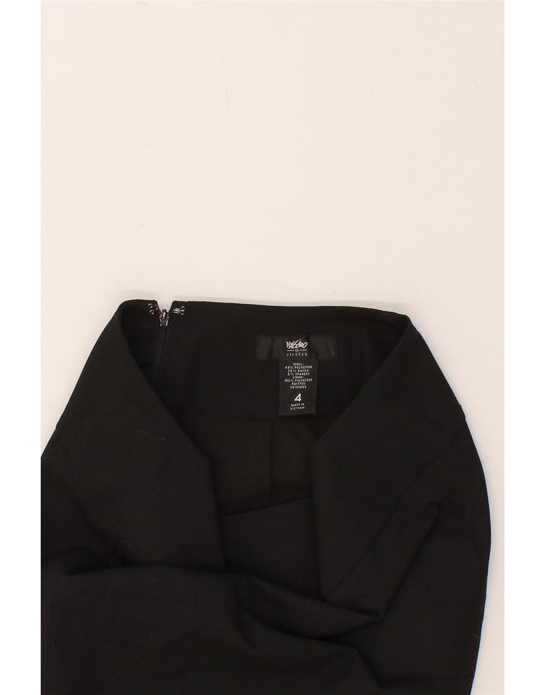 MOSSIMO Womens Stretch Pencil Skirt US 4 Small W28  Black Polyester Vintage Mossimo and Second-Hand Mossimo from Messina Hembry 